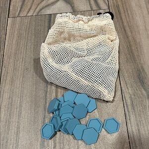 Letterfolk tile mat tiles dusty blue